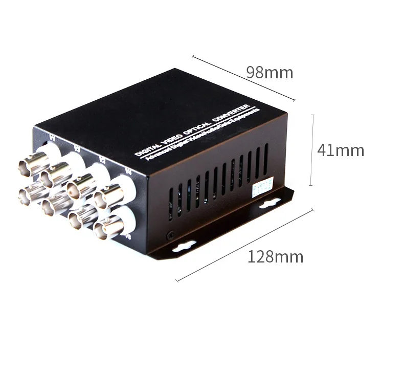 1 Pair Fiber Video optical transceiver 8 channel pure video optical transceiver FC port single mode single fiber 20KM