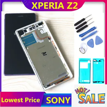 

5.2'' D6502 D6503 D6543 LCD For SONY Xperia Z2 Display Touch Screen Digitizer Assembly For SONY Z2 LCD with frame back cover