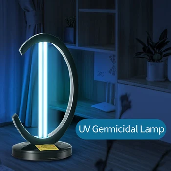 

UV Disinfection Table Lamp Ozone Sterilization Half-moon-shaped Portable Lamps 38W 220V EU Plug US Plug Bedroom Living Room Home