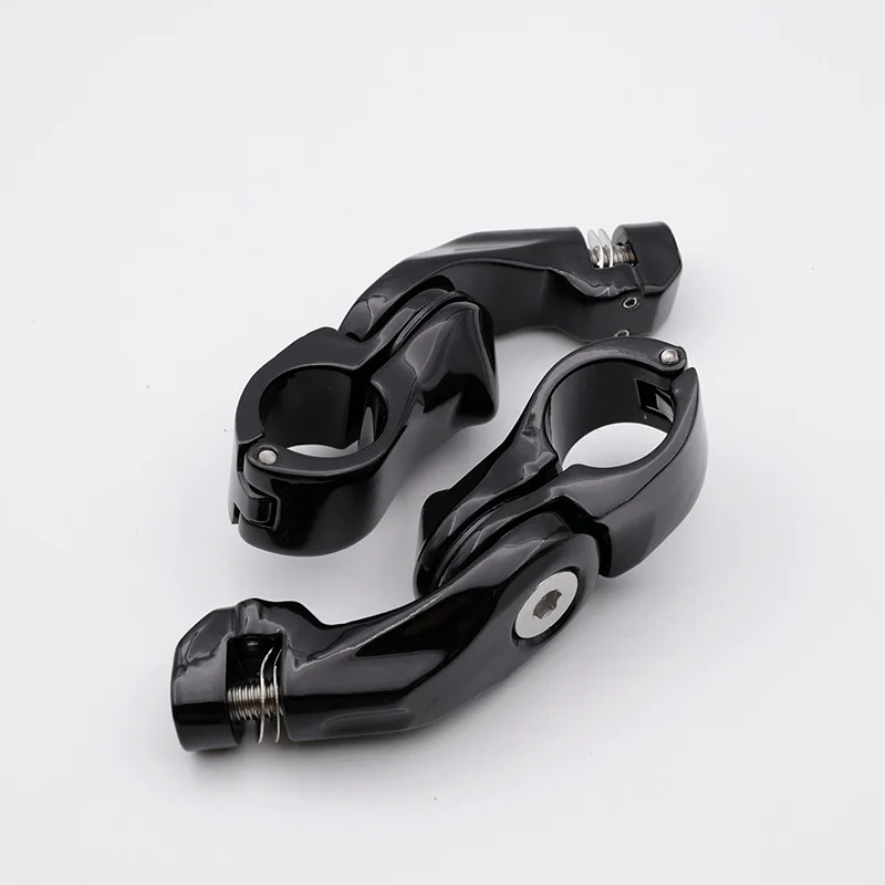 BDJ подставка для ног мотоцикла для Harley Foot Peg 32 мм хром черный короткий угловой Регулируемый шоссе Peg Mount Kit Fit