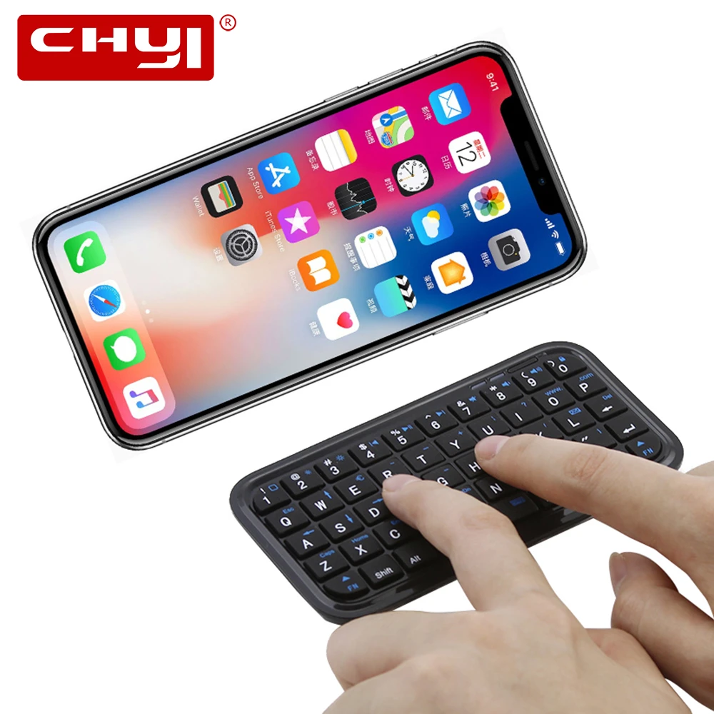Беспроводная Bluetooth-клавиатура CHYI портативная игровая мини-клавиатура с