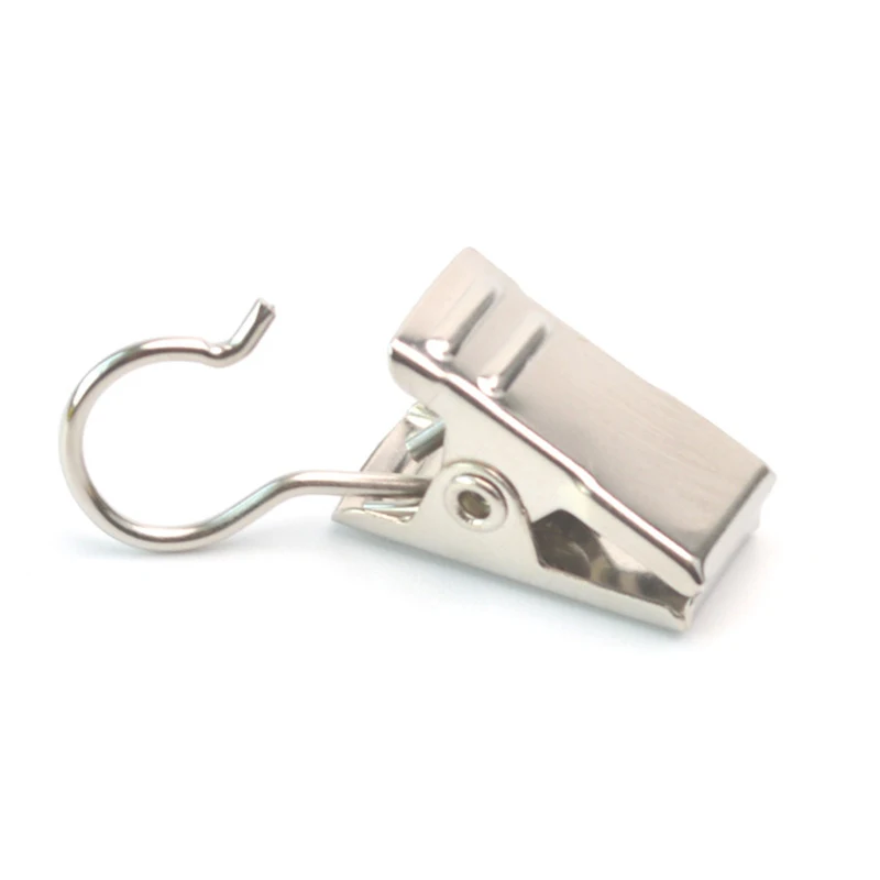 30 Упаковка, нержавеющая сталь занавес зажимы металлические вешалки-Крючки для штор Фото аксессуары для дома гостиная
