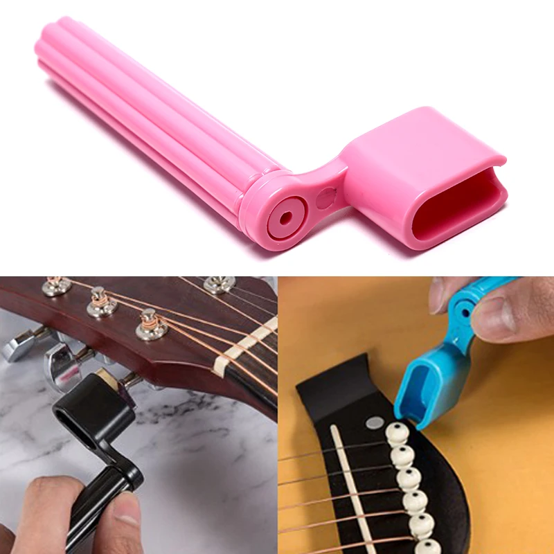 1pc String Winder Plastic Peg Bridge Pin Puller Guitar Repair Tool | Спорт и развлечения
