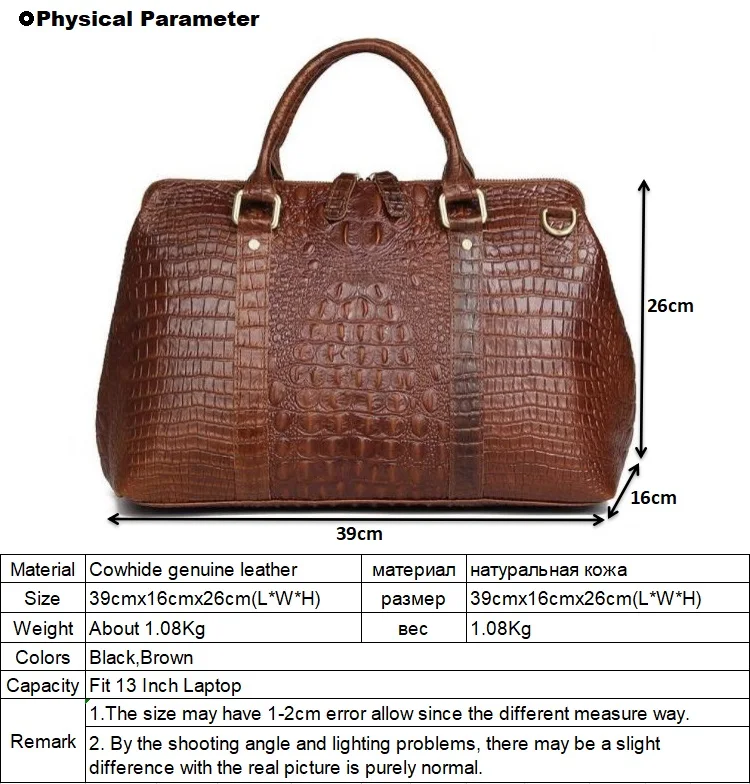 Новая мужская дорожная сумка из натуральной крокодиловой кожи, дорожная сумка из натуральной кожи, Мужская большая сумка на плечо, сумка на выходные, LI-2341