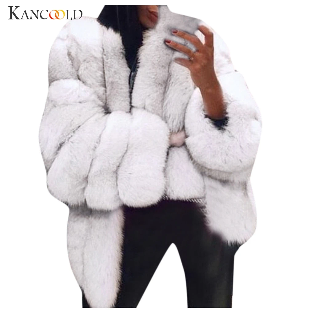 KANCOOLD S-5XL норковые женские пальто зимняя верхняя мода розовая шуба элегантная Толстая Теплая Верхняя одежда куртка из искусственного меха