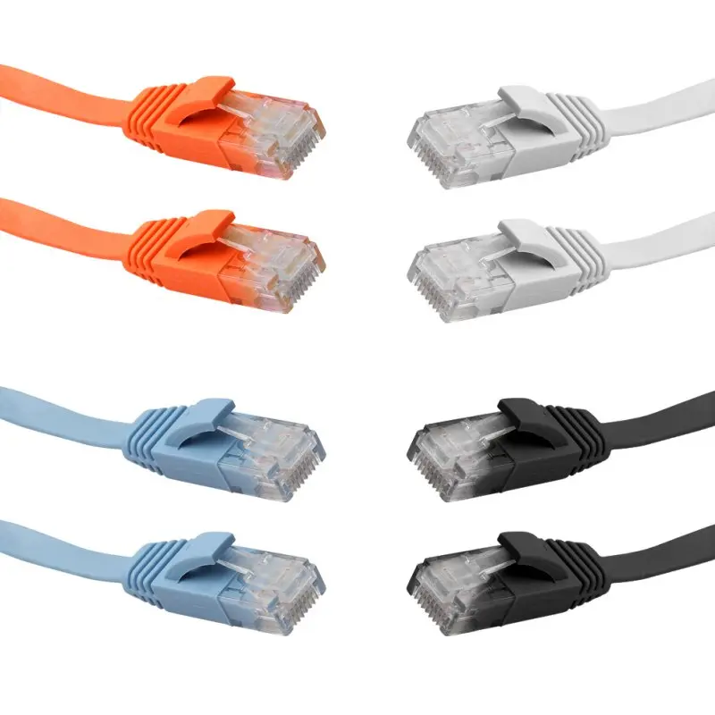 5 м/16 футов плоский Ethernet CAT6 сетевой кабель Патч-провод RJ45 для Smart tv/Xbox