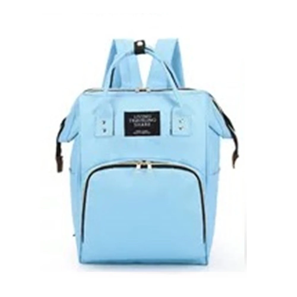 light blue Многофункциональная Мумия для беременных подгузник сумка брендовая Большая вместительная Детская сумка рюкзак для путешествий дизайнерская сумка для ухода за ребенком - Цвет: light blue