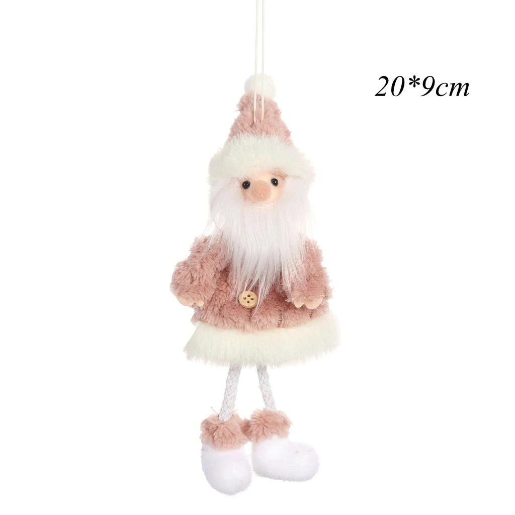Santa Claus 1 шт. рождественские милые куклы Снеговик на веревочке магниты на холодильник с Санта Клаусом Подвески Рождественская елка Декор украшение для дома Товары для рождественской вечеринки - Цвет: Santa Claus