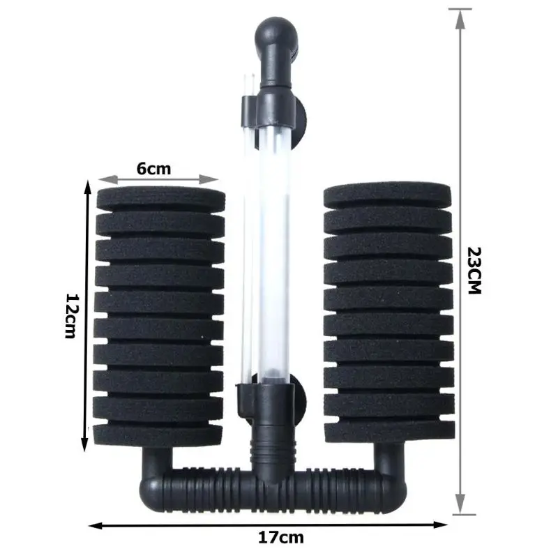 Mute Fish Tank Filter Aquarium Air Pump Maintaining Safety and Health Practical Skimmer Biochemical Cotton Sponge Filter - Цвет: B