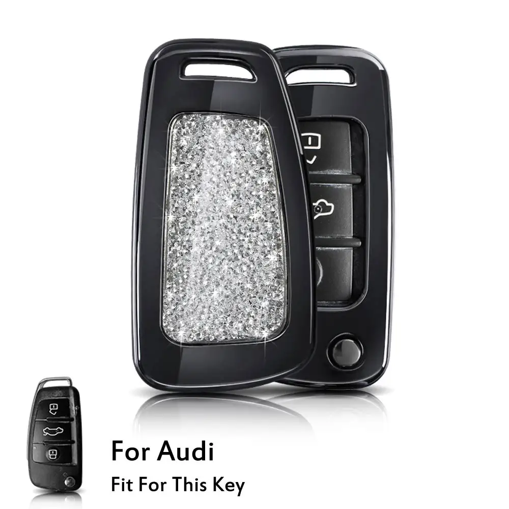 Option 5 Автомобильный Стайлинг авто ключ защитный чехол для Audi R8 A1 A3 A4 A5 A6 A7 A8 Q3 Q5 Q7 C5 C6 A4L A6L S1 S3 RS6 TT 2005-2013 держатель оболочки - Название цвета: Option 5