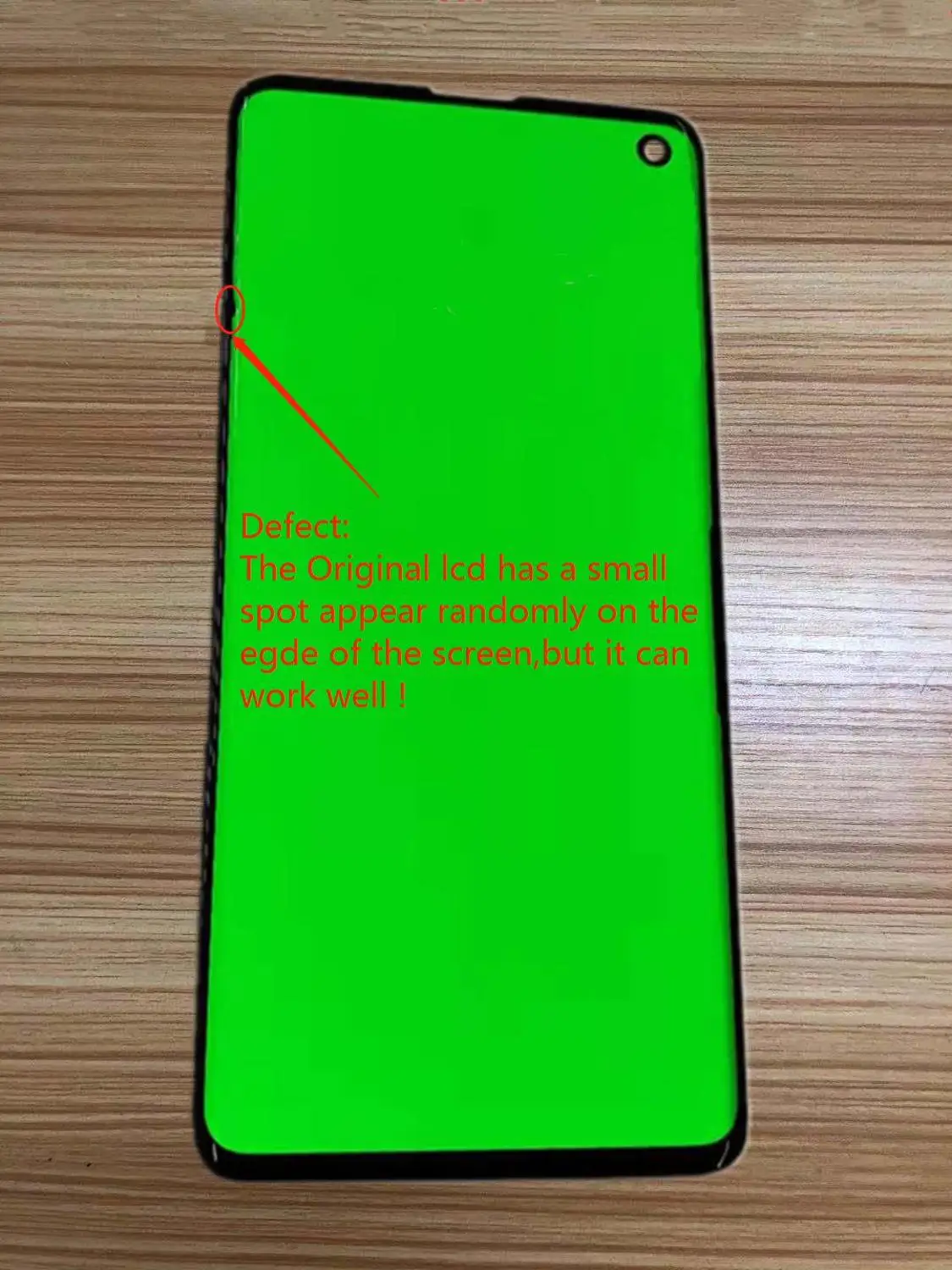 

With a Small Spot Amoled LCD+Frame For SAMSUNG Galaxy S10 G9730 LCD S10+ Plus G9750 Display and Touch Screen Digitizer Assembly