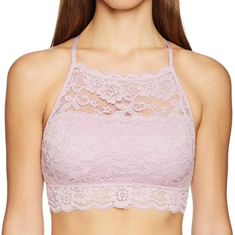 Solid Color Women Lace Tube Top Beauty Back Bras Fashion Floral Tanks Tops Female Lace Bras Lingeries women lingerie bra women tube tops