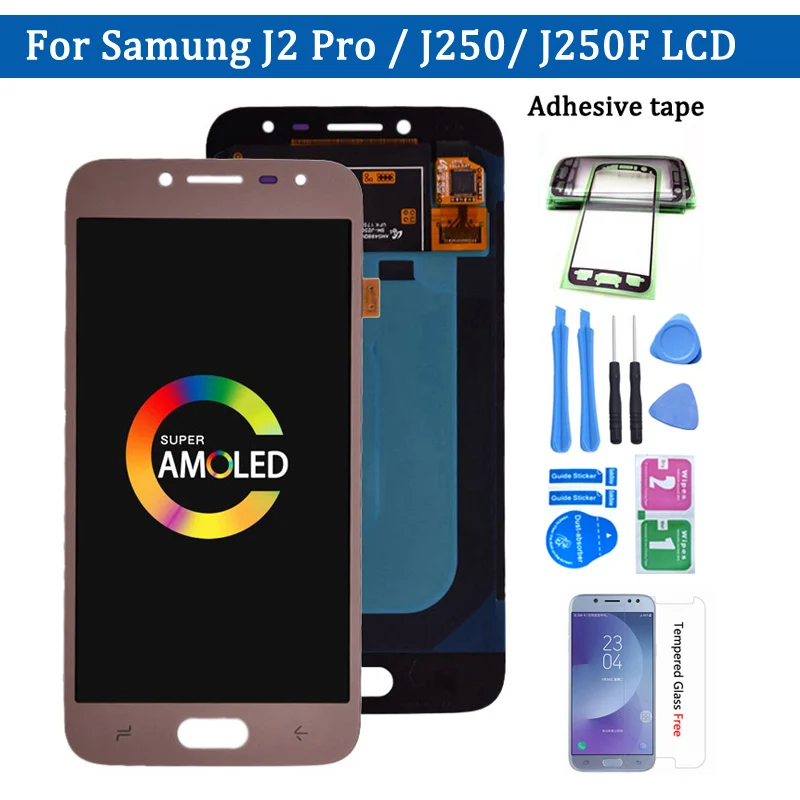 Original Super Amoled For Samsung Galaxy J2 Pro 2018 J250 J250f Lcd