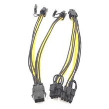Aliexpress - 85DD 5Pcs GPU VGA PCIe 6 Pin Female to Dual 2X 8 Pin (6+2) Male PCI Express Power Adapter Braided Y-Splitter Extension Cable