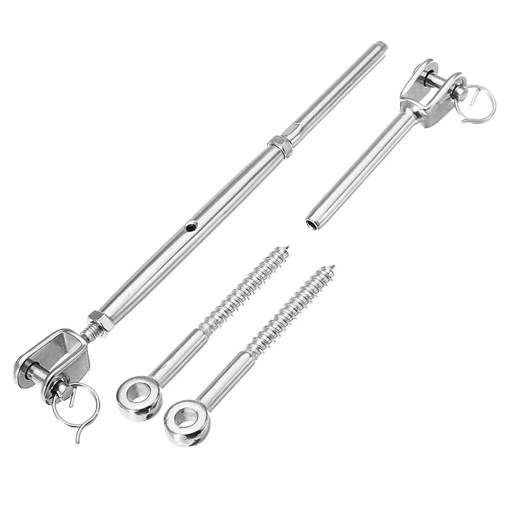 

Garden Aisles Accessories Connector Wire Rope Stainless Steel Rigging Swage Stairs Eye Bolt Kit Balustrade Turnbuckle Fork Jaw