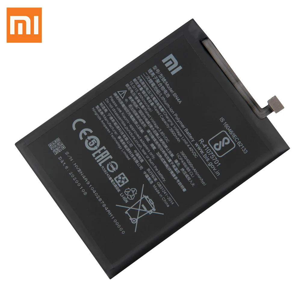 Оригинальная сменная батарея для Xiaomi Redmi Note7 Note 7 Pro M1901F7C BN4A телефона 4000