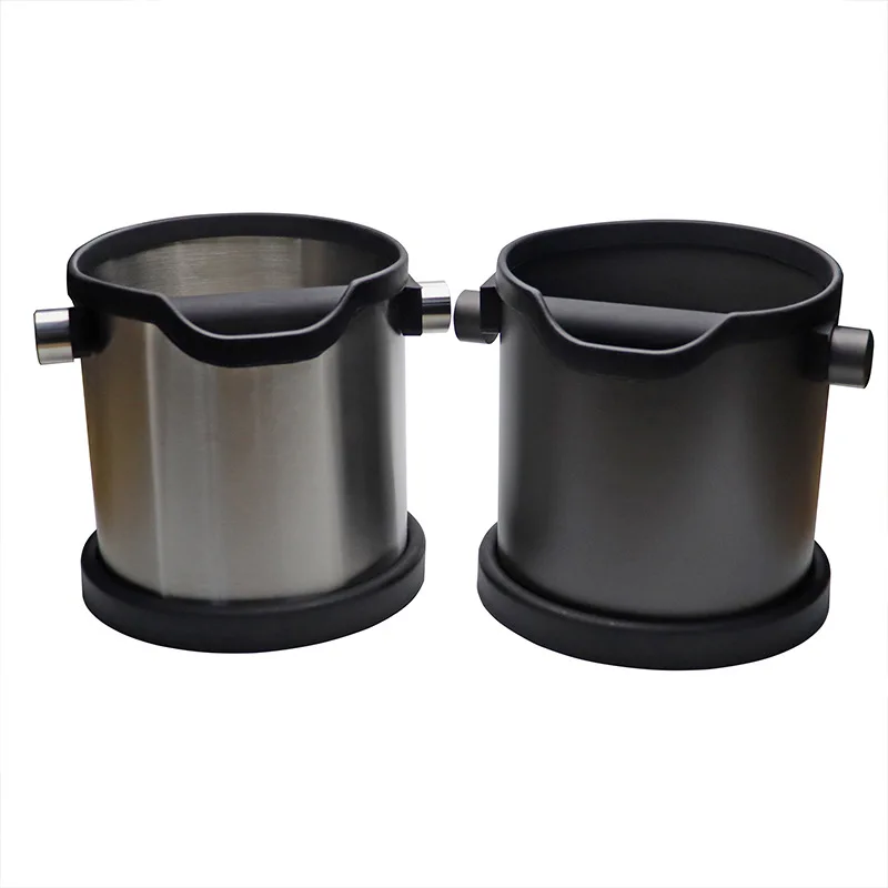 Large 60oz/1800ml Stainless Steel Coffee Knock Box - Professional Coffee and Espresso Accessories for Home