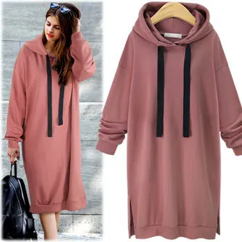 

Fall And Winter Clothes New Style Ozhouzhan Hooded Long-sleeved Sweater WOMEN'S Coat Mid-length