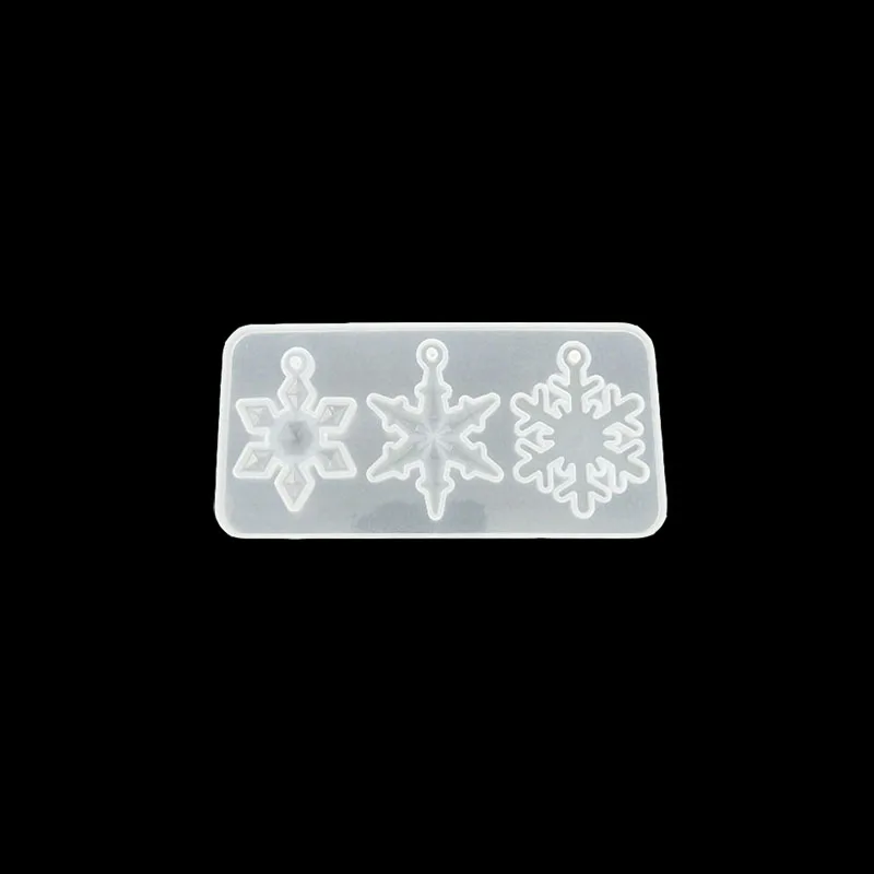Snowflower Necklace Earrings Bracelet Jewelry Mold Pendants Crystal Scale Jewelry Resin Molds for Jewelry Making Tool