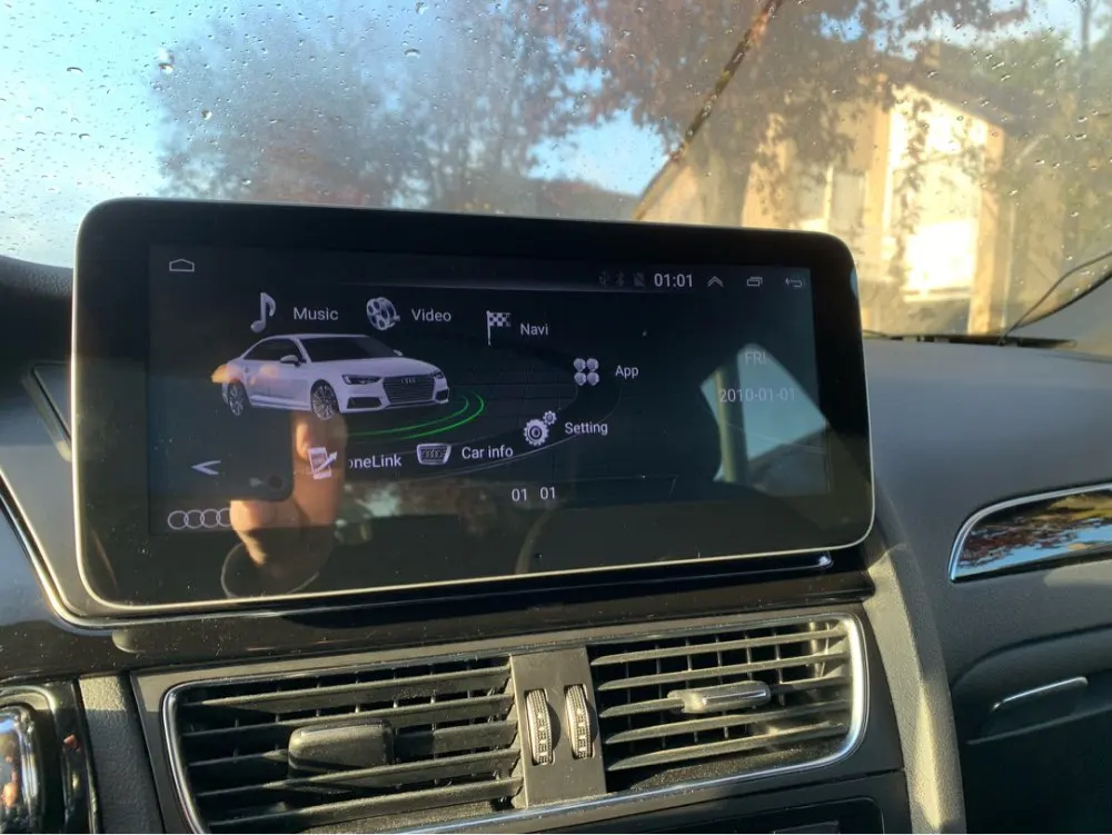 COIKA 10,2" ips экран Android 9,0 Автомагнитола стерео для Audi Q5 09-17 gps Navi приемник видео плеер 1080P Carplay BT 2+ 32G ram