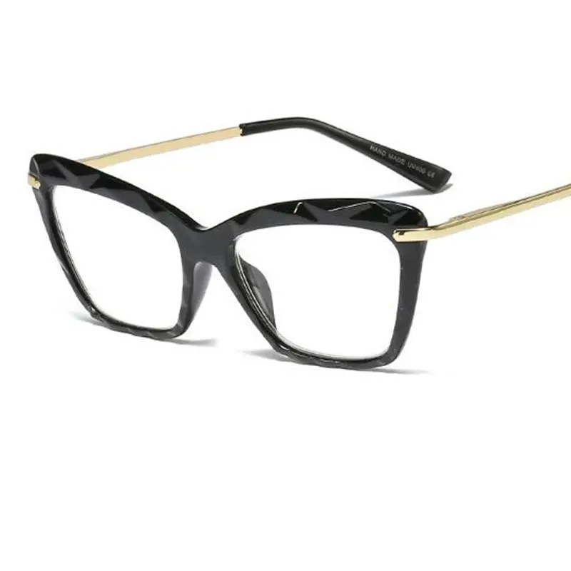 Прозрачные очки «кошачий глаз», прозрачные оптические оправы, роскошные брендовые модные очки для чтения, женские очки