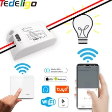 

Tuya Smart Life wifi switch APP RF 433MHz AC 110V 220V light controller Timer module Work with google For lamp home automation