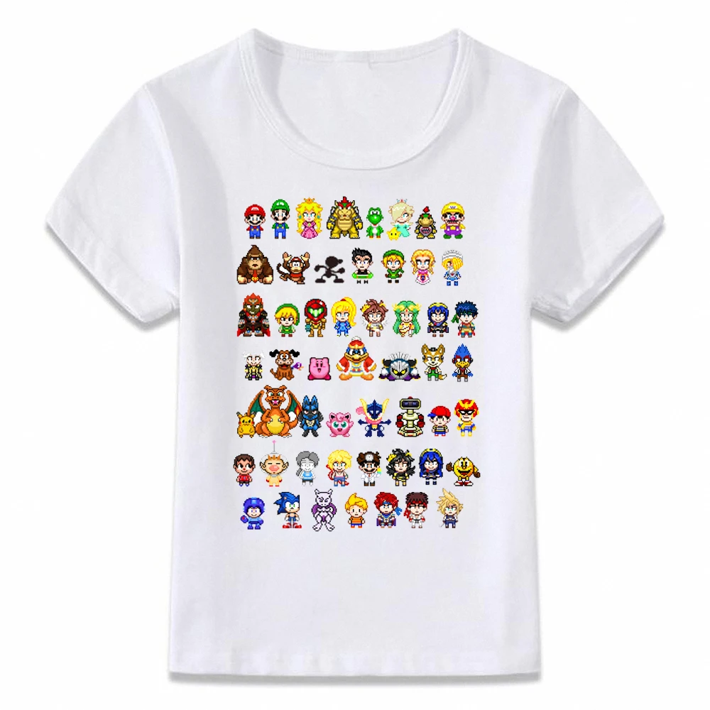 C039U Детская одежда футболка Dab Mario Odyssey Dab/забавная игровая футболка для мальчиков и девочек, рубашки для малышей - Цвет: C039U