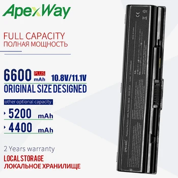 

Apexway 6 CELL For Toshiba Satellite T41 L581 L583 L550D L555 A210 A215 L450 L450D L455 L305 L305d L586 PA3534U-1BRS battery