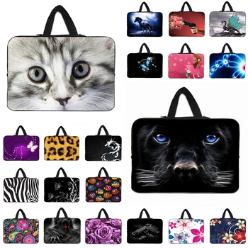 

Computer Neoprene Bag Handle Carry Case 10 inch 12 13 14 15 17 15.6 13.3 Notebook Chromebook PC Pouch For Macbook Chuwi Huawei