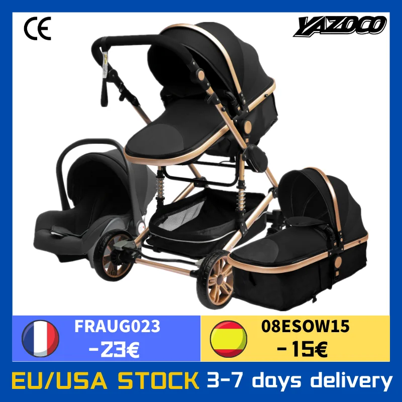 Yazoco Poussette Multifonctionnelle 3 En 1 Pour Bebe Cadre En Aluminium Portable Ce Cpc Securite Aliexpress