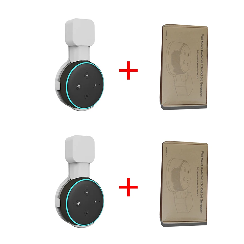 2/1 шт. для Amazon Alexa Echo Dot 3rd поколения штепсельная вилка американского стандарта на выходе настенное крепление вешалка держатель подставка компактный кронштейн аксессуары для ванной комнаты - Цвет: option 4