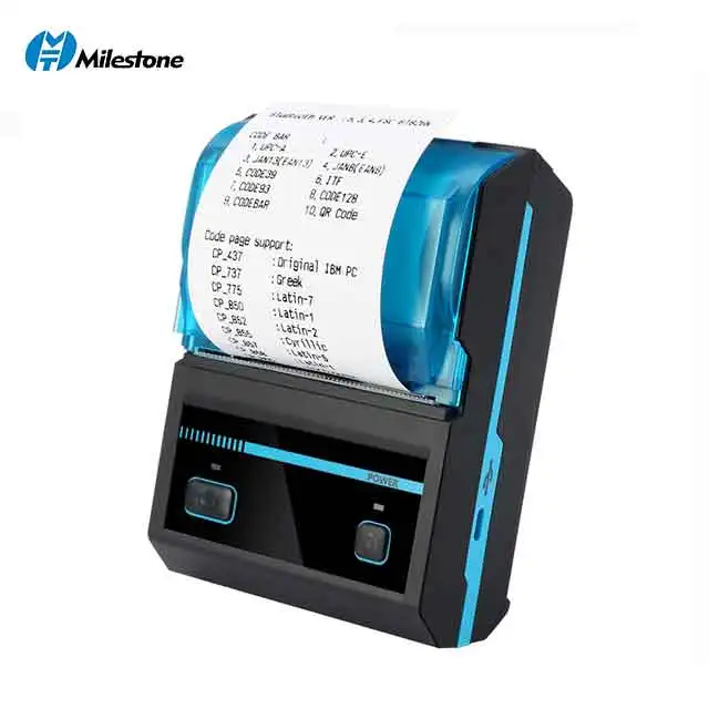 Мини Портативный Bluetooth термопринтер Milestone MHT-P5801 те 58 мм/2 дюйма | Компьютеры и офис