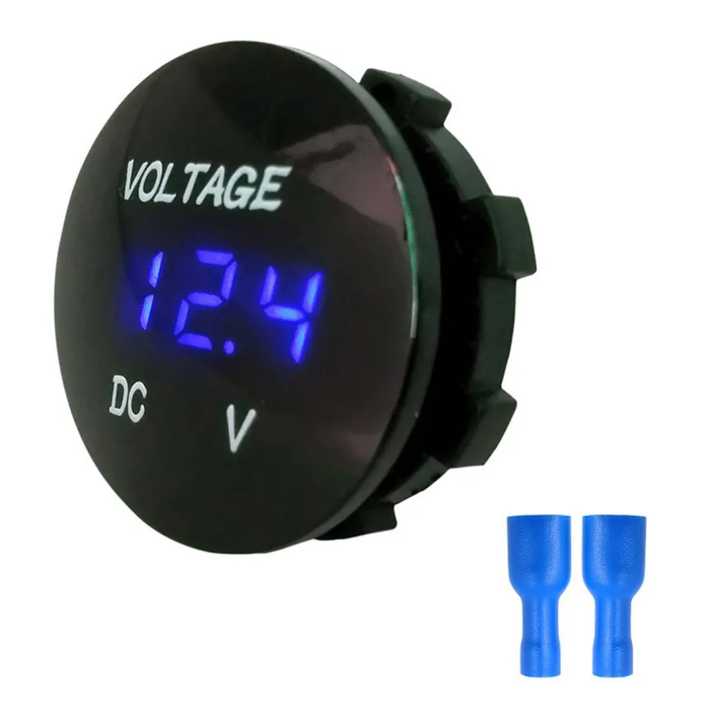 5-48V LED Display Digital Panel Voltmeter Electric Voltage Meter Volt Tester for Auto Battery Car Motorcycle Ship Waterproof | Инструменты