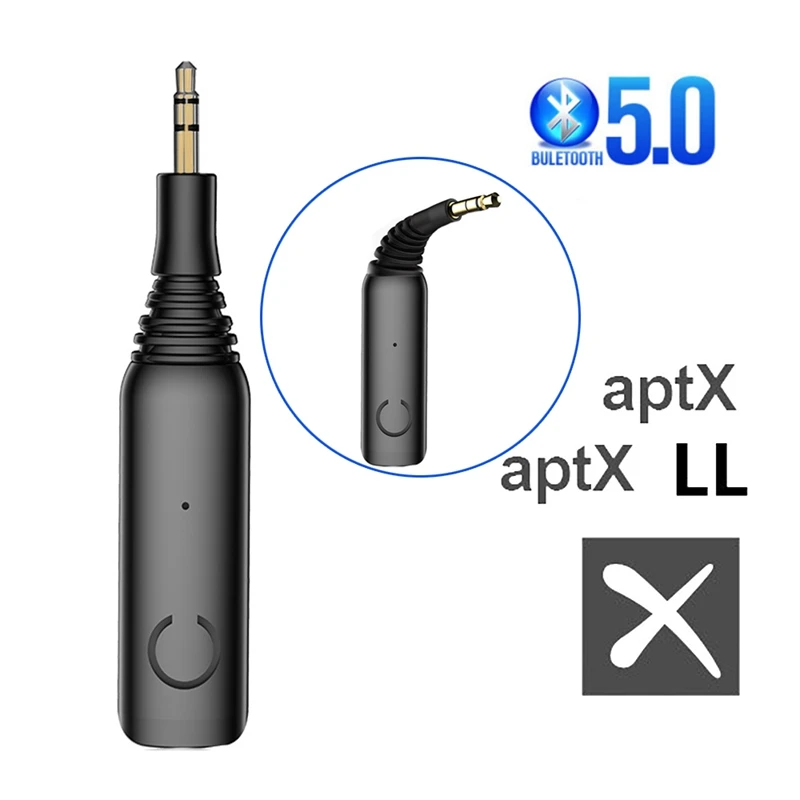 Гибкий Bluetooth адаптер 5 0 2In1 беспроводной передатчик и приемник APTX LL 3 мм AUX разъем 3D