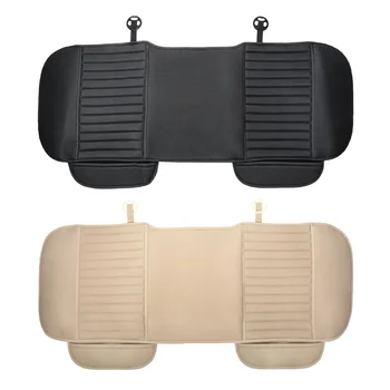

Universal NonSlip Car Seat Cover with Organizer PU Leather Rear Bench Seat Chuck Pad Cushion Protector Auto Interior Accessories