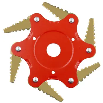 

Toothed Six Leaf Mower Blade Trimmer Head Scratch Grass Lawn Mower Accessories Garden Tool