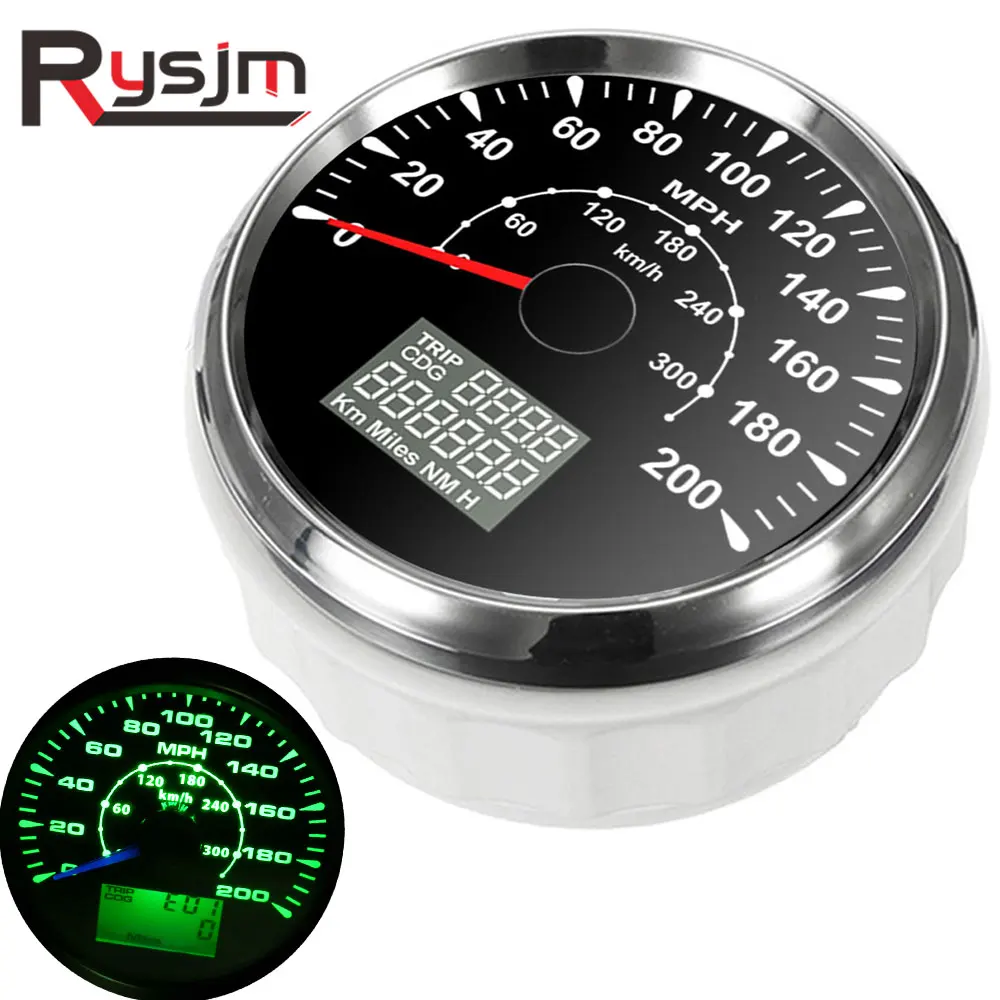 Tachometer Motorrad Auto Kilometerzähler GPS Digital Tacho 85mm IP67 