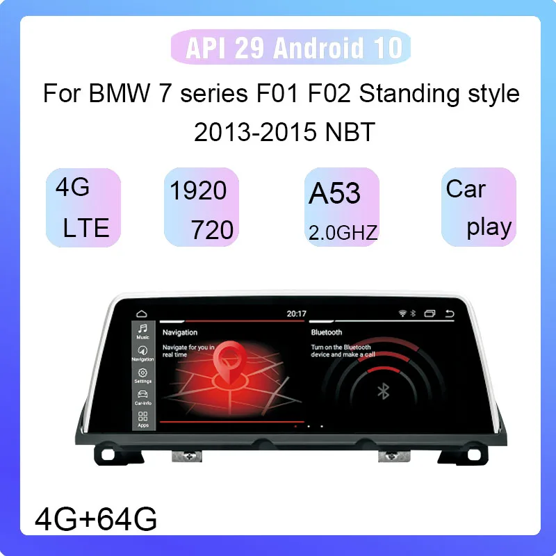 US $505.75 123 Android 10 8Core 4G64G GPS Navigation Multimedia Player Car Radio For BMW 7 Series F01 F02 20092015 Standing Style