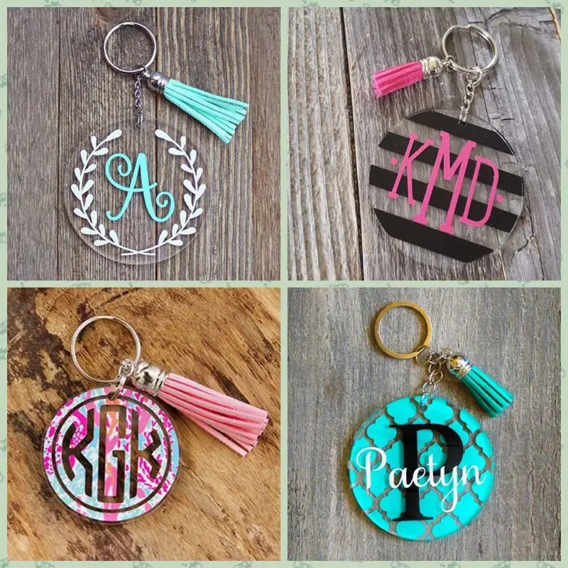 Gold Circle Key Chains Clear Round Acrylic Keychain Blanks and Gold Tassel Pendant Keyring for DIY Projects and Crafts Acrylic Transparent Circle Discs Gold Circle Key Chains Clear Round Acrylic Keychain Blanks and Gold Tassel Pendant Keyring for DIY Projects and Crafts Acrylic Transparent Circle Discs