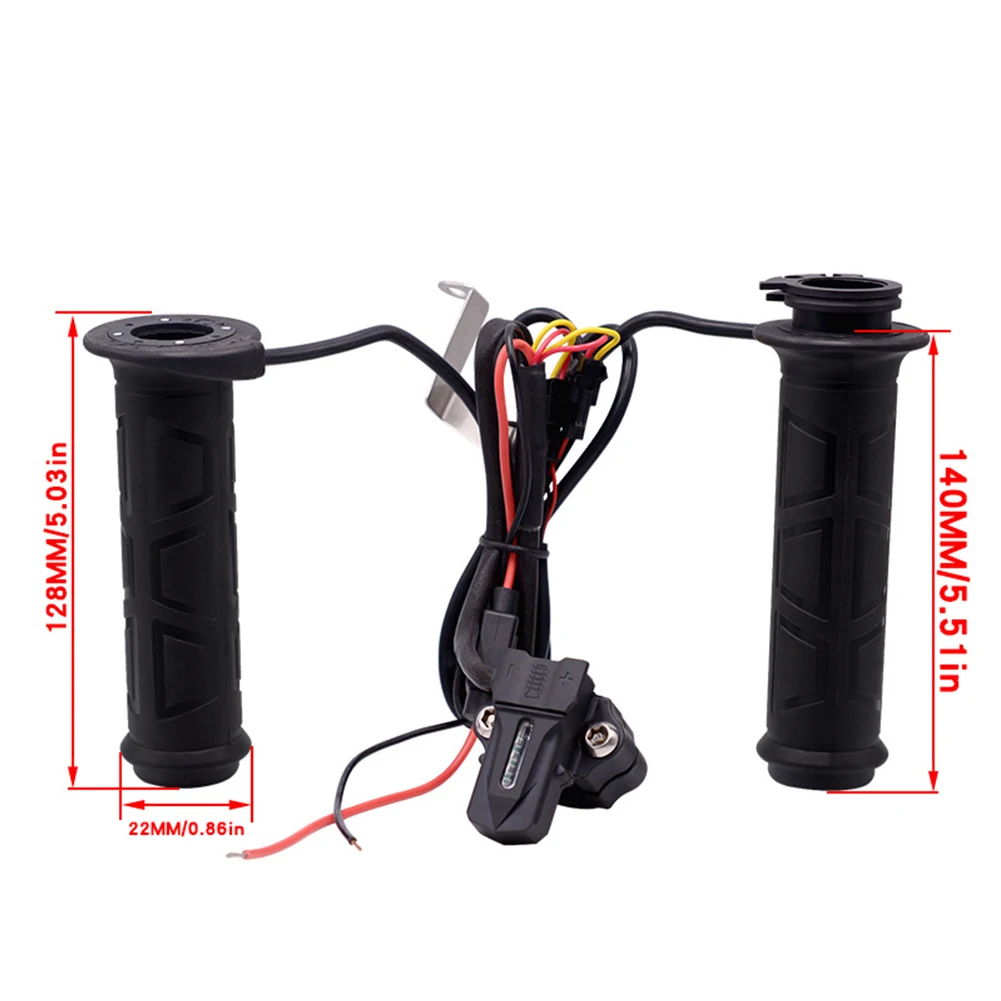 1 пара 12 В Регулируемая температура Электрический теплый тепловой мотоцикл с подогревом ручка Нескользящая зимняя уличная универсальная подруливающая ручка