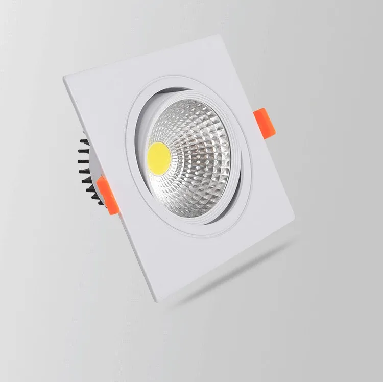 LED黑色射灯嵌入式斗胆灯双头单头方形COB天花灯5W7W嵌入式双筒灯-tmall_15