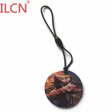 125 кГц ID перезаписываемый копия клон пустая карта круговой водонепроницаемый игровой персонаж брелок маркер тег EM4305 T5577 брелок 1