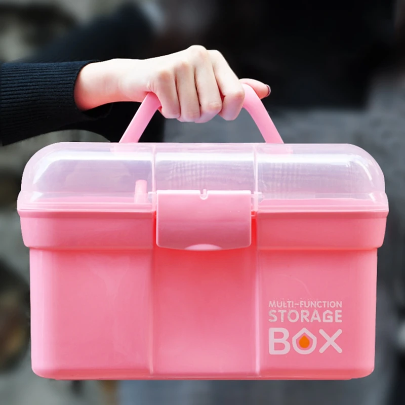 Small Size Three-Layer Functional New Plastic Multifunction Makeup Container Nail Polish Rack Desktop Cosmetic Tools Shelf Con