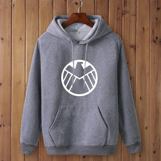 Dark Grey-W Модные Харадзюку повседневные мужские толстовки Панк Рок MARVEL ts хлопковые tumblr толстовки повседневные хипстерские для мужчин Топ - Цвет: Dark Grey-W