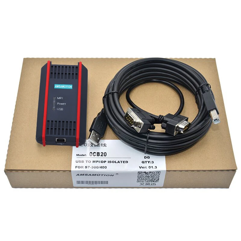Оптический изолированный USB Кабель адаптер для Siemens S7 200/300/400 PLC RS485 Profibus мпай PPI 9pin