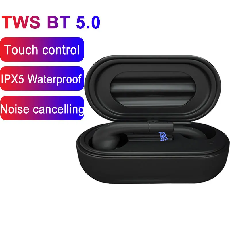 Беспроводной TWS Bluetooth 5 0 наушники сенсорное управление спортивные True Наушники Hi Fi