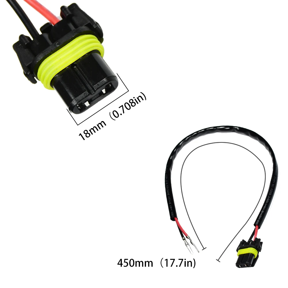 YUNPICAR H1 H3 до 9006 HB4 модифицированный жгут проводов для Светодиодный противотуманных фар разъем адаптера(упаковка из 2