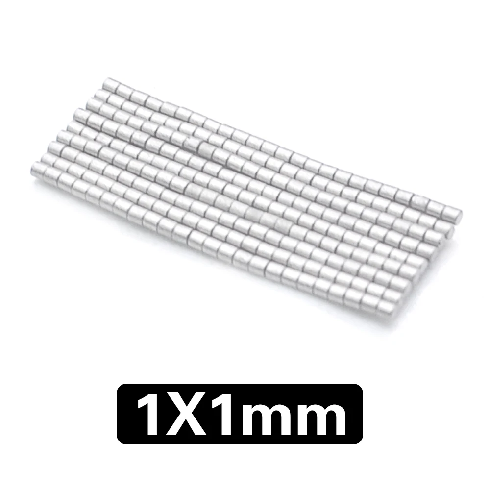1000 pcs 1x1 mm N35 super strong rare earth magnets small round strong neodymium magnet 1* 1 refrigerator 1x1 mm d1* 1 mm