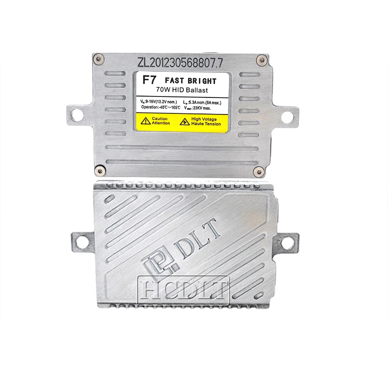 HCDLT 70W F7 Fast Bright Xenon DLT HID Slim Ballast AC 12V Quick Start Digital Car Light Xenon DLT F7T Block Ignition Ballast (2)