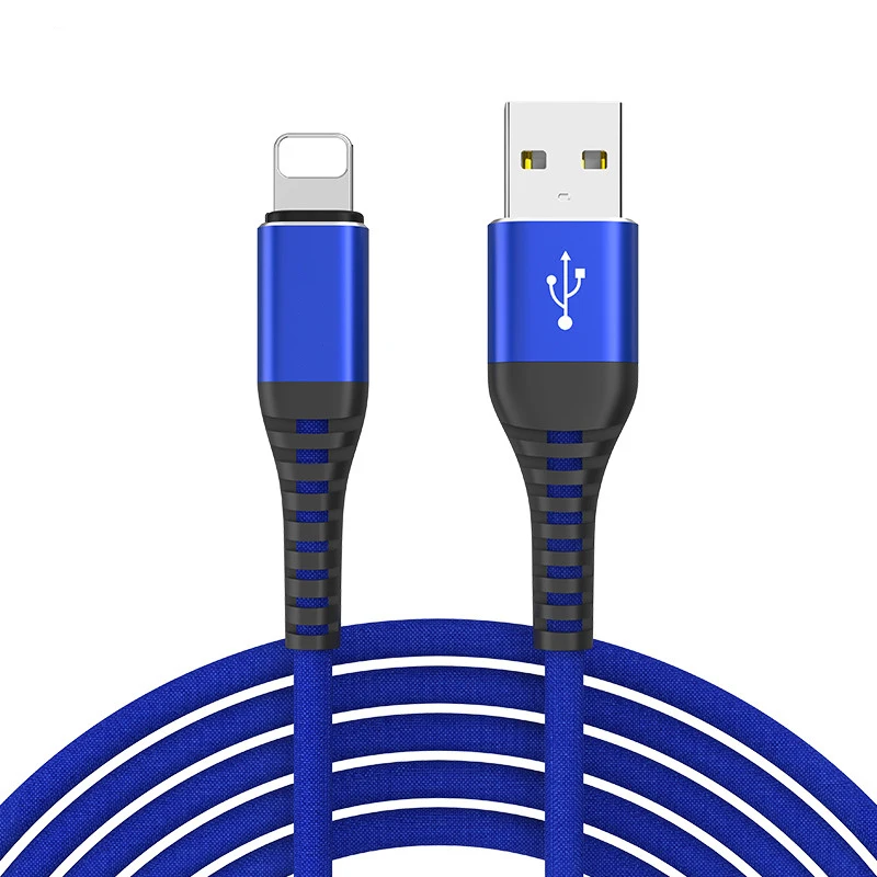 3.1A телефон USB кабель для iPhone X 8 7 6 6S plus 5 5S кабель Hi-tense кабель передачи данных для быстрой зарядки быстрое зарядное устройство для устройств apple - Цвет: Синий